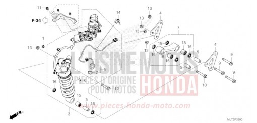 KISSEN, HINTEN CB1000GTT de 2026